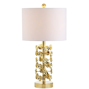 Flora 25.5" Resin/Metal LED Table Lamp - JONATHAN Y